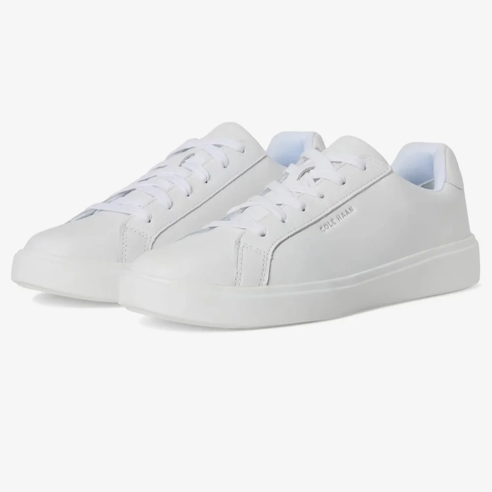 Cole Haan GC Daily Neutral White Leather Sneakers Women's Size 10 NWT Bridal